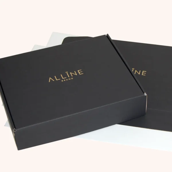 Cutie neagră personalizată Scatole 35.5x30x8 cm