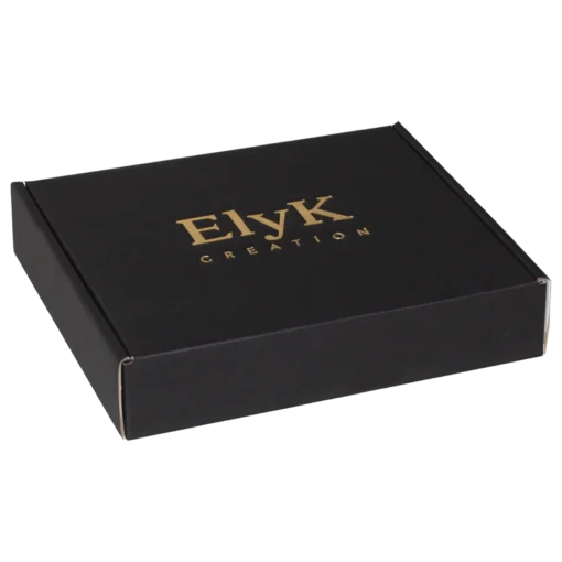Cutie pliata Scatole 19x17x4 mat negru_90 folio Elyk det1