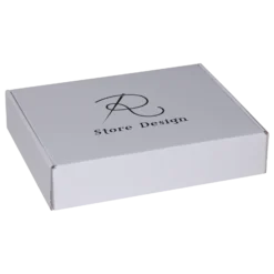 Cutie pliata Scatole 25x20x5.5 mat alb_00 serigrafie RStoreDesign det2