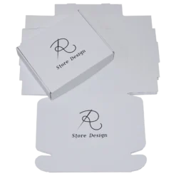 Cutie pliata Scatole 25x20x5.5 mat alb_00 serigrafie RStoreDesign det3