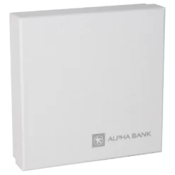 Cutie rigida Toreto Duo 17x17x4.5 mat alb_00 folio argintiu_02 AlphaBank inchisa 1