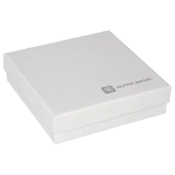 Cutie rigida Toreto Duo 17x17x4.5 mat alb_00 folio argintiu_02 AlphaBank inchisa 2