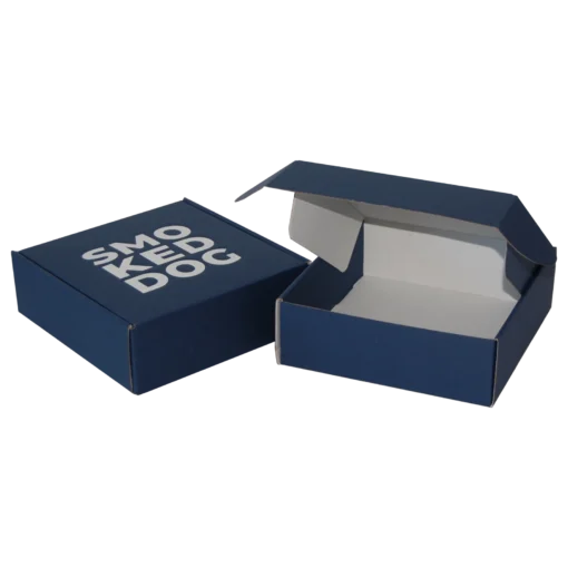 Cutii pliate Scatole 21x21x7 texturat blu_62 folio SmokedDog det1