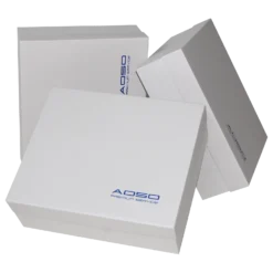 Cutii rigide Toreto DA 32x27x11 texturat grigio_81 folio albastru_12 Aoso ansamblu 1