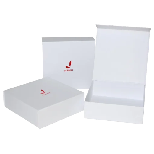 Cutii rigide Uno C3 21x21x6.5 mat alb_00 folio rosu_19 Jasmin deschisa 2