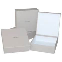 Cutii rigide Uno C3 21x21x6.5 texturat grigio_81 folio argintiu_02 Forbes deschisa 1