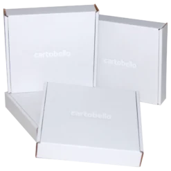 Cutii pliate Scatole 16x16x3 Basic Eco_alb folio Cartobello