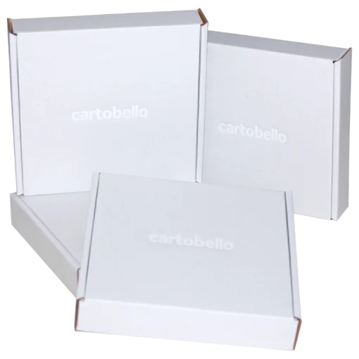 Cutii pliate Scatole 16x16x3 Basic Eco_alb folio Cartobello